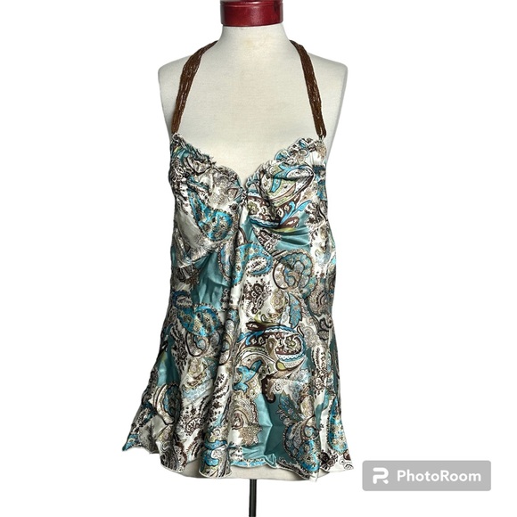 NWT Torrid Women Plus Size V Neck Halter Tie Back Backless Top Size 2X - Picture 1 of 8